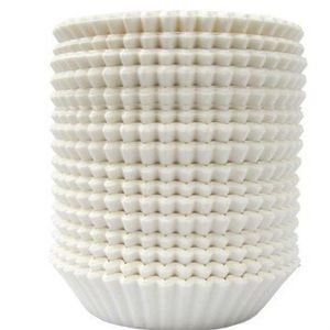 Bakfoder White Standard Baking Cups 500CT Muffin Cupcake Liner Candy Cups XB12501