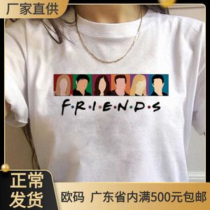 Friends Tshirt Amerikan TV Dizisi Altı Mektup Mektup Erkek ve Kadın T-Shirt Top of Friends