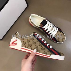 Designer S Men's Casual Shoes New Spring And Autumn Flat Sneakers Classic Luxury Fashion Design Trend Print Retro Comfortable Couple Student Board Shoes