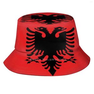 Baskenmützen, Flagge Albaniens, Angeln, Jagd, Klettern, Mütze, Fischerhüte, albanisches Rot