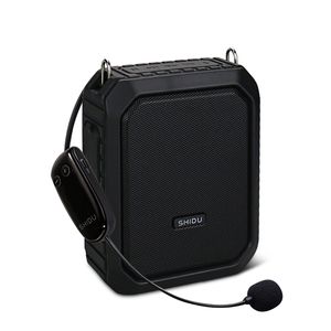 Other Electronics SHIDU M800 18W Portable Wireless Voice Amplifier for Teachers UHF Microphone Waterproof Bluetooth Ser as 4400mAh Power Bank 230719