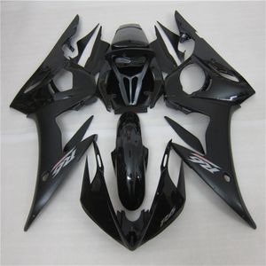 Sändningar för Yamaha YZF R6 03 04 05 YZF-R6 YZFR6 2003 2004 2004 Fairin Kit Matte och Glossy Black219V