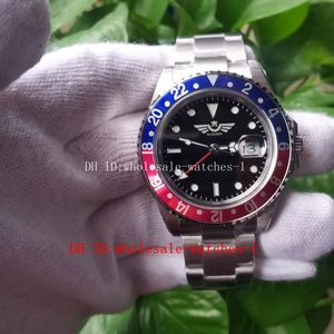 6 style Mens Watch BP BPF maker Vintage 40mm Stainless Steel GMT II Cream Dial 16710 Pesi Jubilee Bracelet Blue & Red Automatic Mechanical Men's Wristwatches