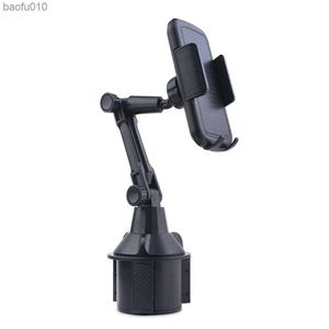 Universal Car Telefone Stand Stand Puchar Stojak na mocowanie butelki Wsparcie Wsparcie Smartfon Akcesoria telefonu komórkowego Puchar samochodowy Mocowanie L230619