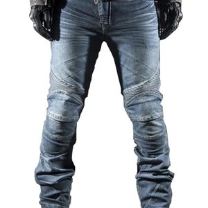 Новые ездыммоторно -гоночные гоночные джинсы MTB Мотоцикл Мужские Случайные Ковбойские штаны с PADS212P