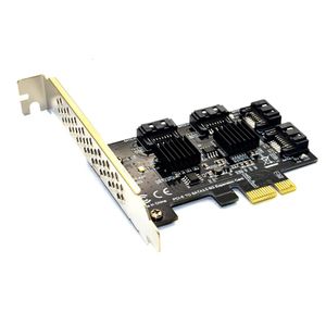 SATA3 PCI-E PCIE PCI Express SATA 3 Denetleyici Çarşamba SATA Kart Genişlemesi PCI E PCIE X1 SATA bağlantı noktası adaptörü 266n