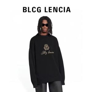 BLCG LENCIA SUÉTER Masculino Unissex Soft Touch Waffle Stitch Pullover Sweatshirt Ultimate Cotton Heavyweight Rib Stitch Luxury Sweatshirt 2023732