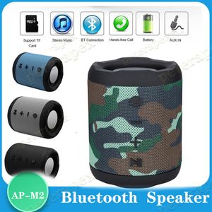 M2 Bluetooth -högtalare Mini Computer Speakers Subwoofer Radio Wireless Portable Sound Box med Mic Outdoor Bass Column Support TF2707