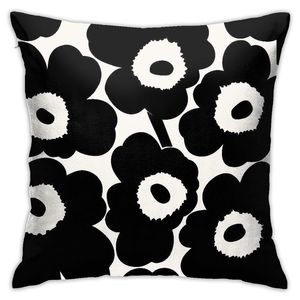 Marimekko ZH001 Fronha Moda Para Quarto Travesseiro Branco 18 polegadas 18 polegadas Fronhas Engraçadas273j