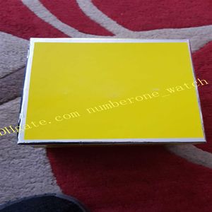 Fabriksleverantör Luxury Watches Box New High-End Gift Yellow Box Original Women Watch Boxes Card Brand Men Watches311r