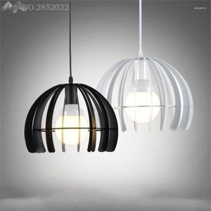 Pendant Lamps JW Loft Retro Vintage Industrial Lamp Iron Light Cage E27 Holder Restaurant Bar Counter Bookstore Fixtures