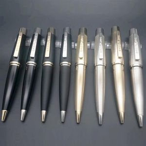 Pure Pearl 8 Style Najwyższa jakość przerostu Pen Pen Classic Luksusowy metalowy metalowy wirurrawing Złote Srebrna Bramka papierniczka gładka 217e