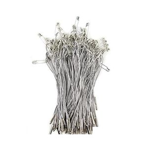 مثبتات علامة شنق أنيقة - حزمة من 960 Silver Strings Silver Safety Pin و Barb للحصول على مرفق سهل U217T DLISX257I