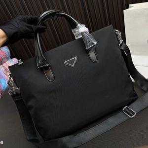 Laptop designer bolsa homens saco de negócios clássico maleta mulheres preto saco de computador luxo grandes sacos de ombro bolsas 230720 240302