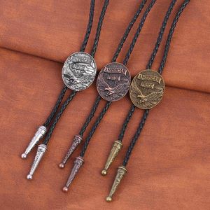 Bolo Ties Flag Western Cowboy Cowboy Bolo Tie Men Shirt Situitt Nectie HKD230720