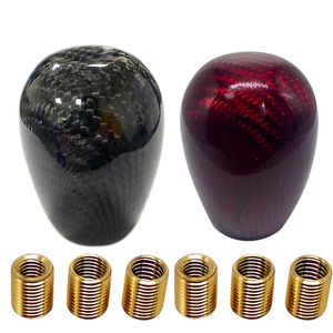 Bil Real Carbon Fiber Gear Shift Knob Short Throw Shifter Spake Head Universal W Adapters228G