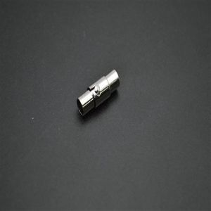 船50pcロックチューブネックレス磁気握り3mm 4mm 5mm 6mm 7mm厚さレザーコードジュエリー調査結果222g