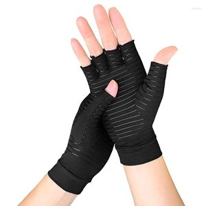 Wrist Support Women Men Gloves Fiber Spandex Half-finger For Running Daily Work