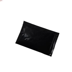 10 15cm Resealable Black Zipper Ziplock Opaque Plastic Packaging Bag 200pcs lot Grip Seal Reusable Grocery PE Storage Baghigh quat289i