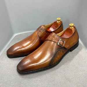 Scarpe da ufficio da uomo New Fashion Singolo prodotto Stile moderno Scarpe da lavoro per uomo Oxford nere fatte a mano di alta qualità