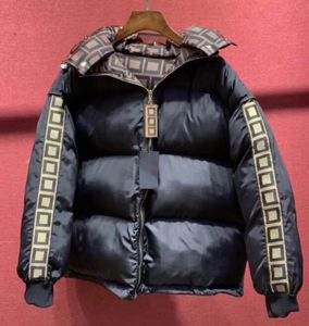 Зимние обратимые вниз куртки для мужских женщин -дизайнерских дизайнерских пиджаков с буквами моды 3 цвета ветроэнергетика теплый верхний молнии высокий качество