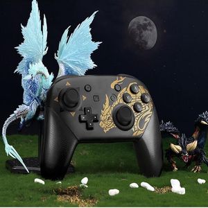 High Quality Limited Edition Monster Hunter Game Controllers Bluetooth Wireless Switch Pro Gamepad Joypad Remote for Nintend Games282V