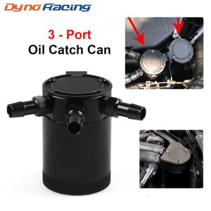 Autoleader Aluminum Baffled Car Oil Catch Can Tank Separator Reservoir Universal Oil Catch Tank Cans 3 Hole250k