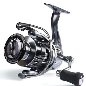 Full Metal Spinning Fishing Reels 5 21 Gear Ratio Saltwater Max Drag 8kg 4 1BB Spool Spinning Reel220O