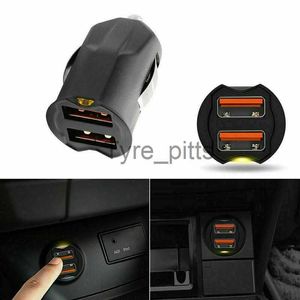 Outros Carregadores de Baterias 1x Universal Mini Carregador de Carro 2.1A Dual USB Auto Car Phone GPS Charger Adapter 2-Port 12 24V Accessories Car Products x0720