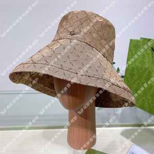 デザイナーバケツ帽子男性用のワイドブリムハットケースキャップ女性サマービーチハットファッションストリートハットコットンレターブランドキャップ