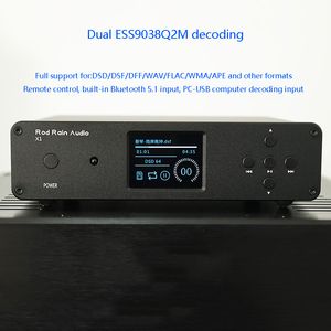 Cuffie Auricolari Dual 9038Q2M Lettore musicale digitale Bluetooth 51 DSD512 Decodifica senza perdita HIFI PCM384KHz C5125 Configurazione audiophile 230719