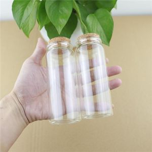 Storage Bottles 6 Pcs/lot 47 120mm 150ml Glass Bottle Stopper Jars Cork Containers Test Tube Vials DIY Craft