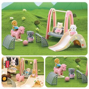 Tools Workshop Forest Family Dollhouse Furniture Doll House Accessories Slide Miniatures Amusement Park Miniture Acessory Football 230720