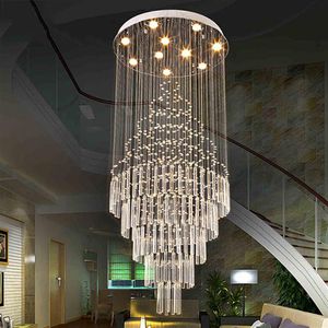 Светодиодный подвесной дизайн дизайна гостиной столовая люстры Light K9 Crystal Smistures AC110-240V Хрустальные потолочные лампы Vallki2627