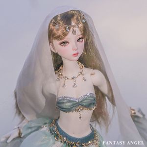 Dolls JOYBJD Maureen BJD Doll 14 LDS Cai Body Turquoise Fine Flash Fairy Fullset Ball Jointed Resin Gift Girls Romatic 230719