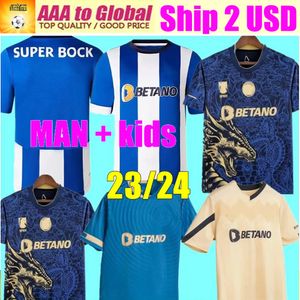 2023 2024 FC Portos camisetas de fútbol Dragon 23 24 CAMPEOES PEPE SERGIO OLIVEIRA MEHDI LUIS DIAZ MATHEUS portero camiseta de fútbol Kits para niños