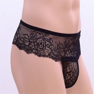 whole low 5pcs lots lace Men's sexy fashion T-pants G-strings underwear 7 5ty2327