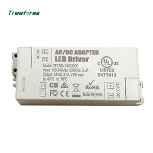 DC 24 Volt AC100-240V Transformadores de iluminação 6W 24W 60W 72W Driver de LED de alta qualidade para fonte de alimentação de luz de gabinete de faixa de LED2633