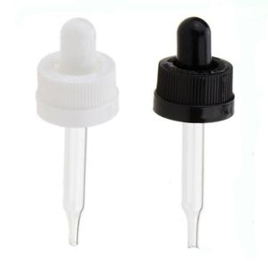 Black White Childproof Cap Essential Oil Glass Dropper Bottle 1OZ E Liquid Container with Brown Green Blue Clear Colors Ijdvg