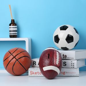 Deko-Objekte, Figuren, kreativ, Keramik, Fußball, Schweinebank, Heimdekoration, Basteln, Raumdekoration, Cartoon, Kindersport, Ball, Schweinebank, Geschenk 230719