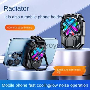 Other Cell Phone Accessories Aircooled Mobile Phone Cooler Radiator stand Snapon PUBG Rapid Low Sound Back Clip Cellphone holder Radia J230720