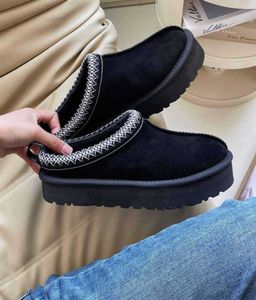 Boots Women Tazz Slippers Slides Australia Classic Ultra Mini Platform Boot Ugglies Tasman Slip-On Les Petites Wool Blend Chamois Suede Fashion All-Match