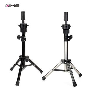 AIMEI Adjustable Wig Tripod Stand Hair Mannequin Training Head Holder Mini Hairdressing Clamp Hair Wig Stand Holder for Cut252N