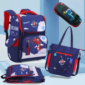 School Bags Children's backpack boy dinosaur school backpack primary school backpack grade 1 children's backpack large capacity Mochila baby Escolar 230719