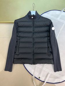 2024 New Edge Letter Monclair Screet Design Down Down Autumn Winter Arm Badge Men Jett Jacket Jacket Stack