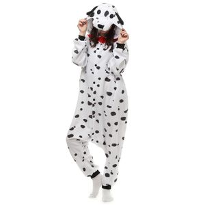 Dalmatian Dog Women и Men's Animal Animal Kigurumi Polar Fleece Costum