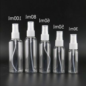 Bottiglie spray di plastica vuote in PET promozionale Bottiglie trasparenti per imballaggio cosmetico da 10 ml-100 ml per trucco e cura della pelle Profumo ricaricabile Bot Bbmn