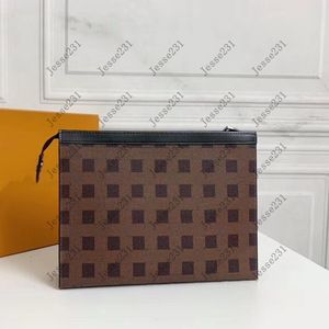 7a designer väska kvinnor män äkta läder pochette resa väska resor toalettartik