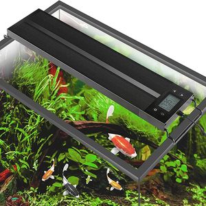 Aquarienbeleuchtung 8 Farben Automatisches Ein-Aus-Aquariumlicht Vollspektrum-Aquarium für Wasserpflanzen mit Timer Sonnenaufgang Sonnenuntergang LED-Lampe RGB 230719