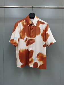 2023 Yıllık En Yeni Fashions Erkek Tasarımcı Güzel Baskı Gömlekler - ABD Boyutu Gömlekler - Yüksek Kaliteli Erkek Tasarımcı Düğmesi Kısa Kollu Gömlekler
